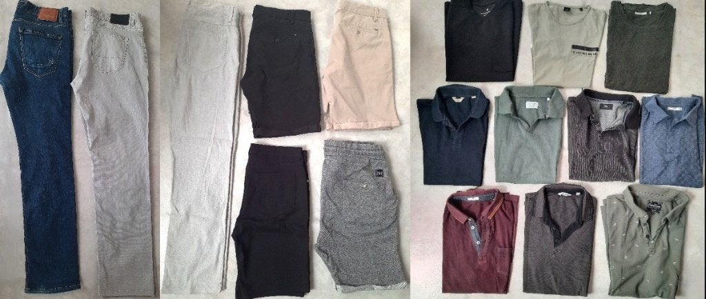 17 delig kledingpakket mt M / W32, Ophalen of Verzenden, Gedragen, Maat 48/50 (M)