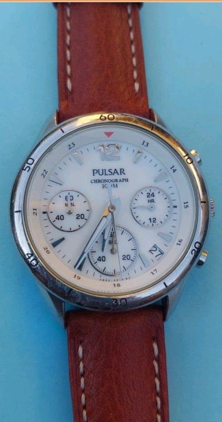 Pulsar chronograaf. PT3095. (van Seiko)., Ophalen of Verzenden, Staal, Seiko