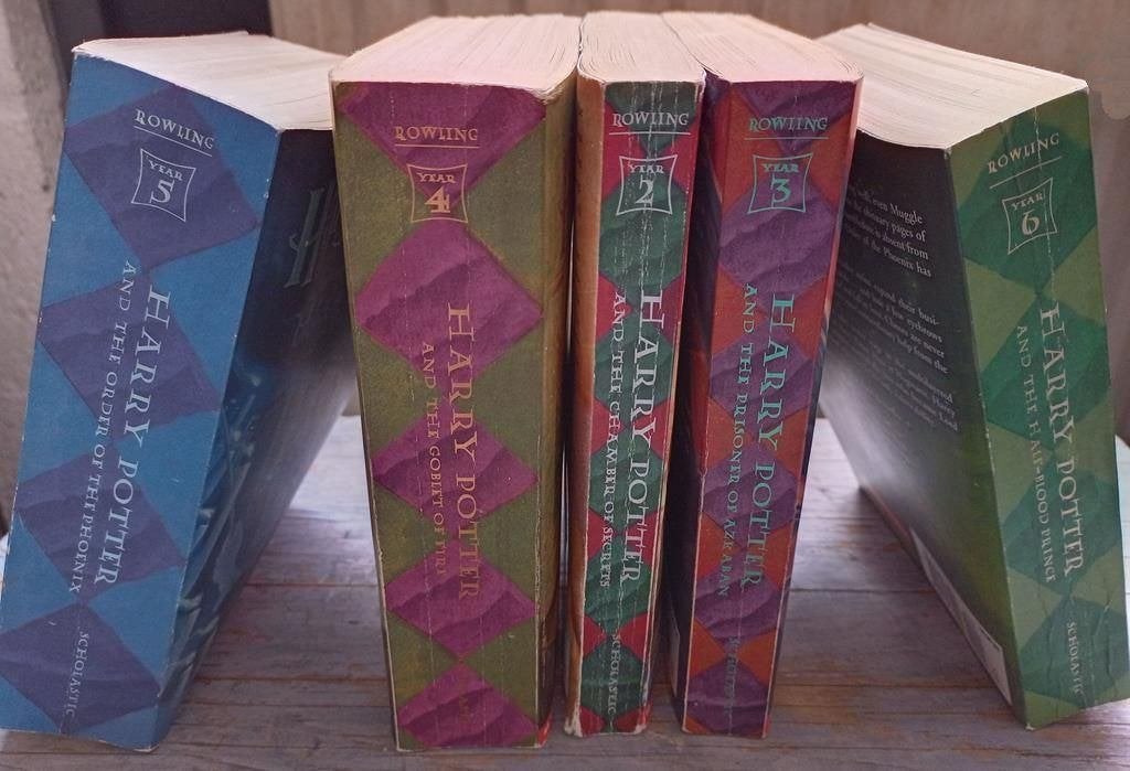 J.K. Rowling, Harry Potter boek set deel 2, 3, 4, 5, 6, Boeken, Ophalen of Verzenden, Gelezen, J.K. Rowling