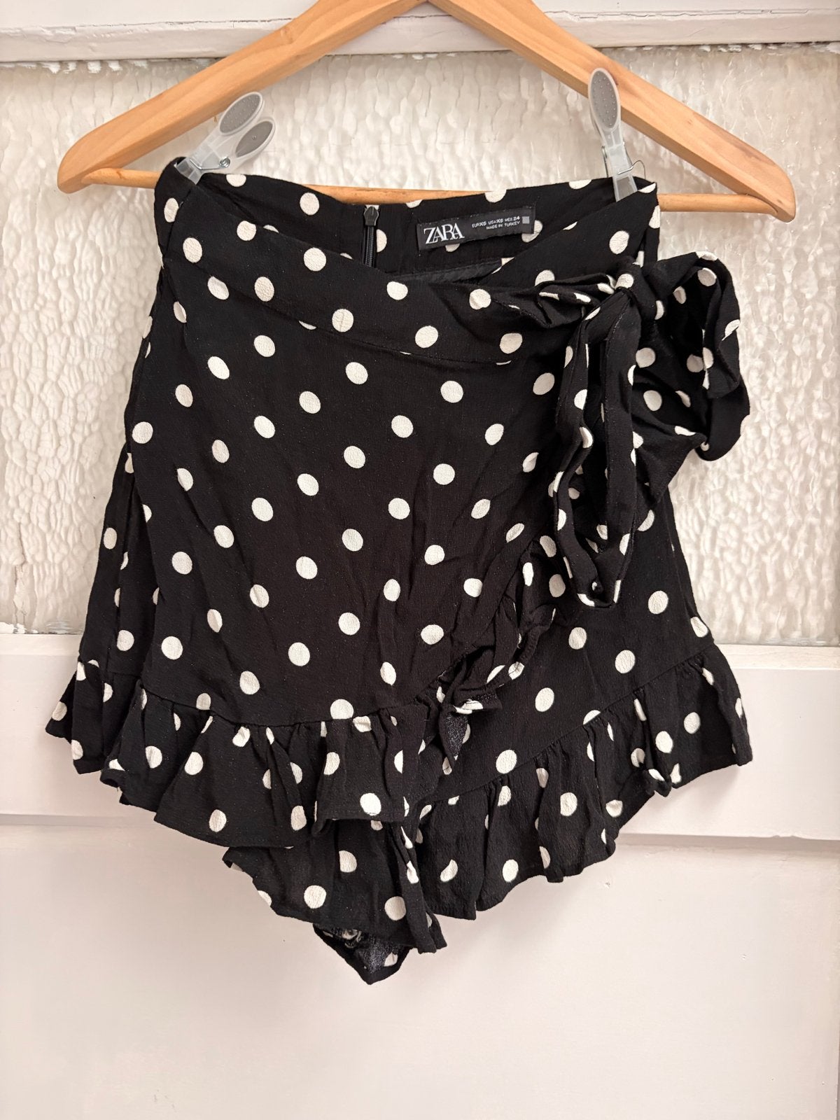 Zara Skort Zwart met Witte Stippen, Kleding | Dames, Zwart, Ophalen of Verzenden, Maat 34 (XS) of kleiner, Gedragen
