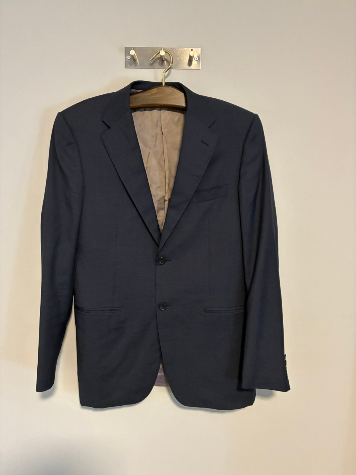 Corneliani Colbert Marineblauw - Maat 50 (L) Wol & Zijde, Ophalen of Verzenden, Zo goed als nieuw, Maat 48/50 (M), Blauw