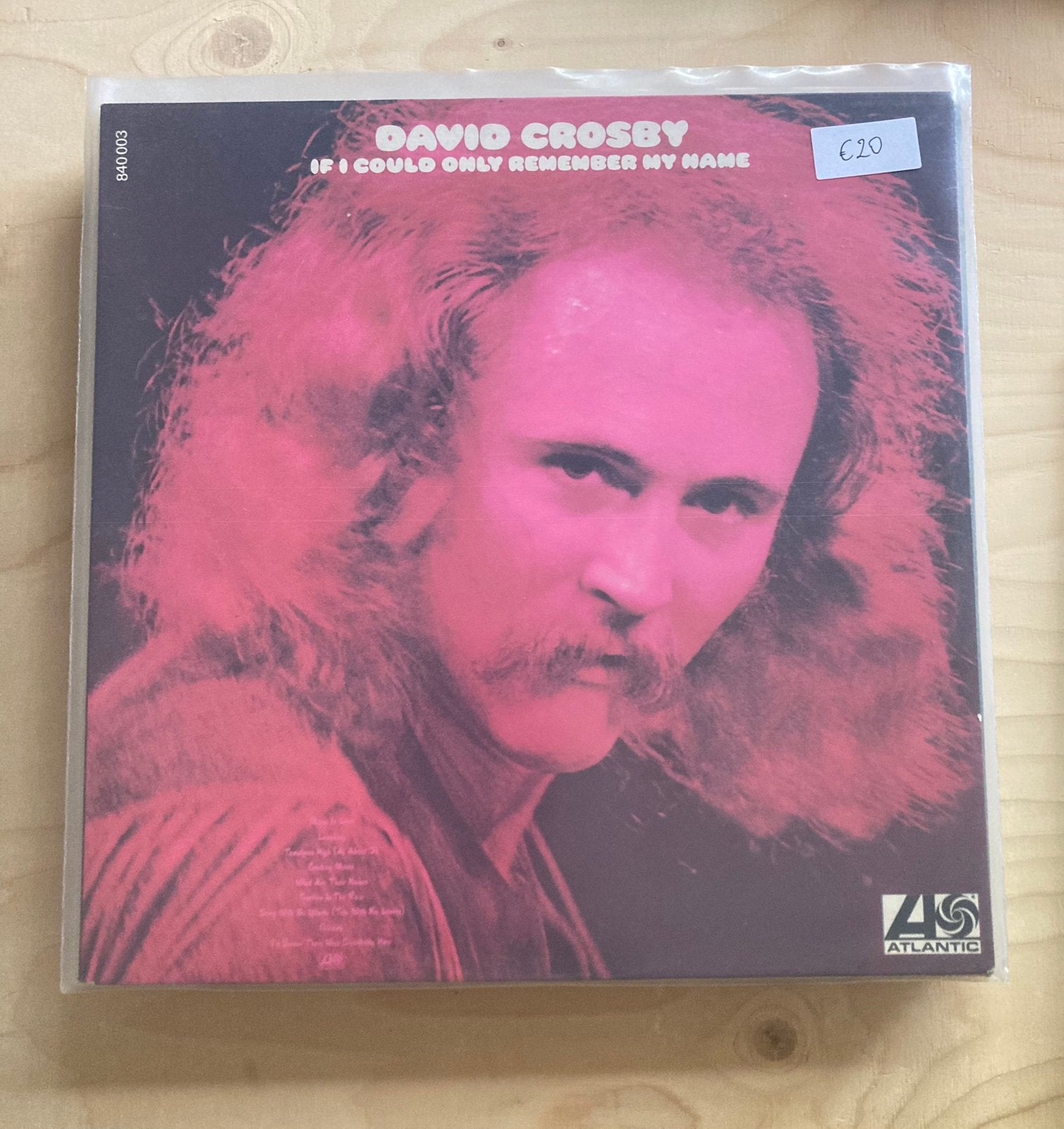 David Crosby - If I Could Only Remember My Name France 1st, Ophalen of Verzenden, Zo goed als nieuw, Overige formaten, Poprock