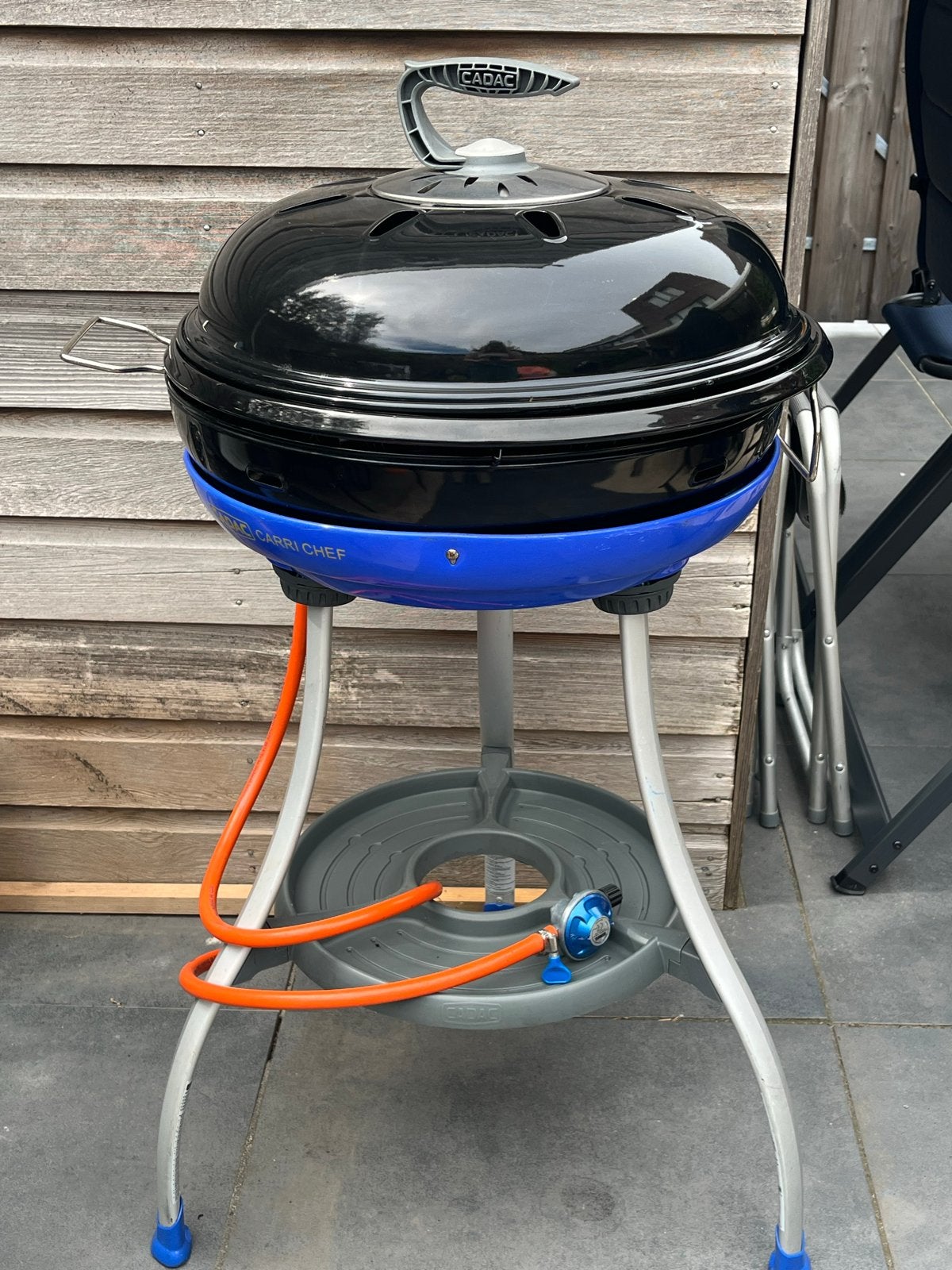 Cadac Carri Chef gasbarbecue met skottelbraai en deksel, Ophalen, Gebruikt