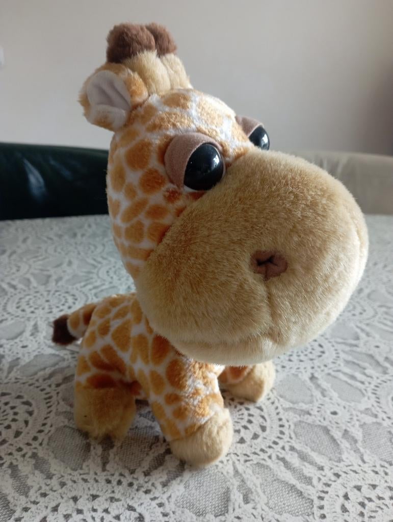 Big Headz knuffel giraffe (25 cm), Ophalen of Verzenden, Zo goed als nieuw, Overige typen