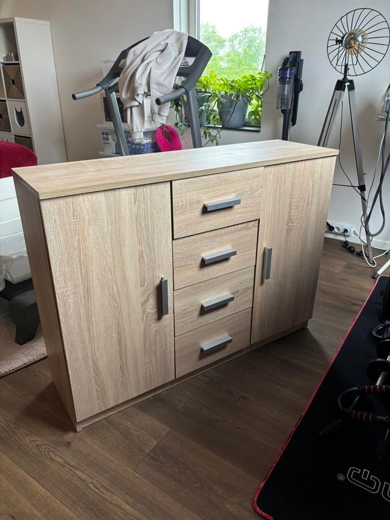 Dressoir - Jysk, Huis en Inrichting, Ophalen, Zo goed als nieuw, 25 tot 50 cm, 100 tot 150 cm