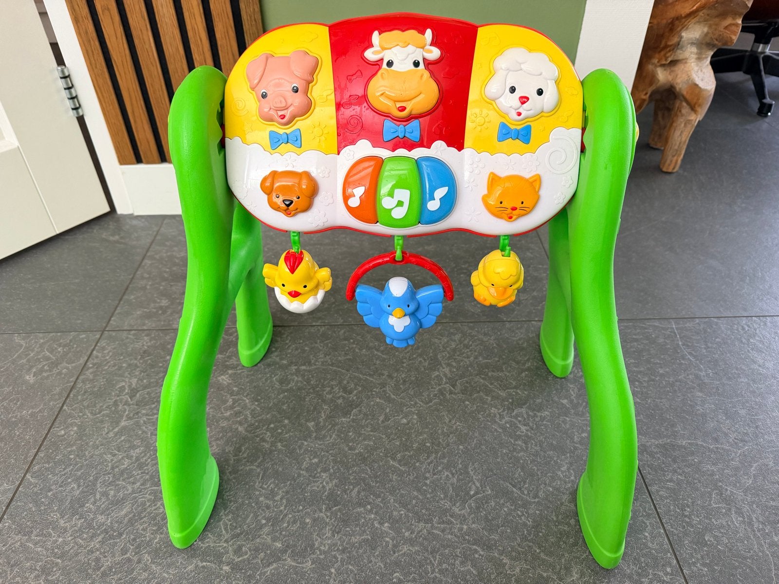 Babygym met geluid en dierenfiguren, ook voor boxrand, Kinderen en Baby's, Ophalen, Gebruikt, Babygym, Met geluid