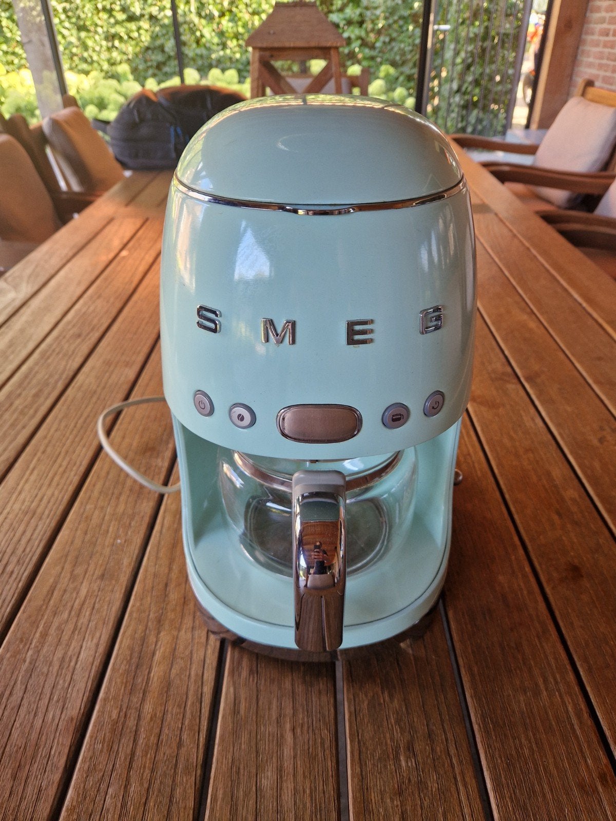 Smeg Koffiemachine, Witgoed en Apparatuur, Koffiezetapparaten, Afneembaar waterreservoir, Gebruikt, Koffiemachine, Gemalen koffie