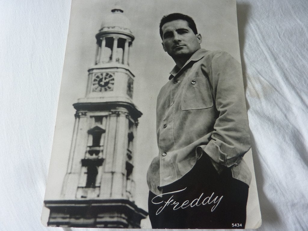 FREDDY QUINN -GROTE ZWART-WIT FOTO, Verzenden, Zo goed als nieuw, Foto of Kaart