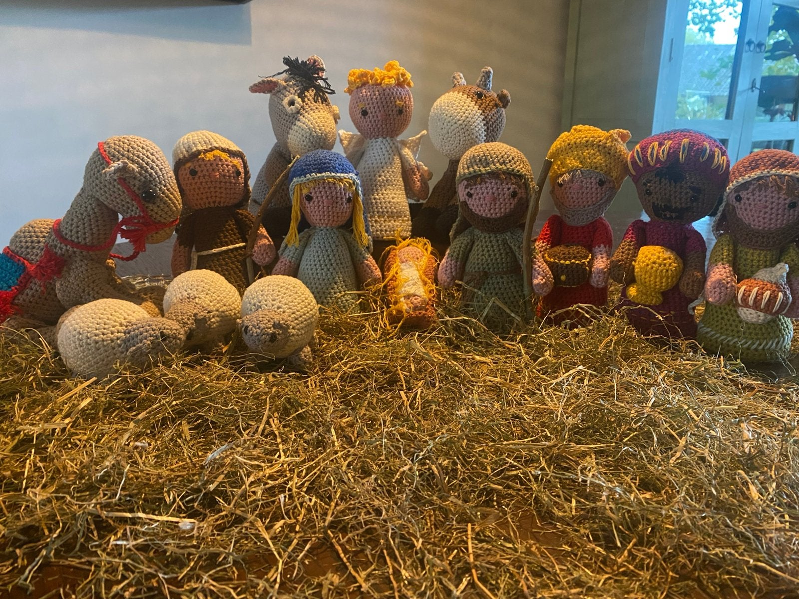 Kerststal 14 delig gehaakt, Ophalen of Verzenden, Nieuw