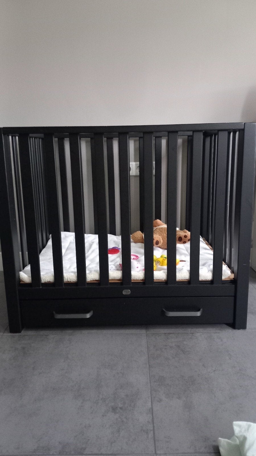 zwarte box twf met lade, Kinderen en Baby's, Boxen, Ophalen, Gebruikt, Lade