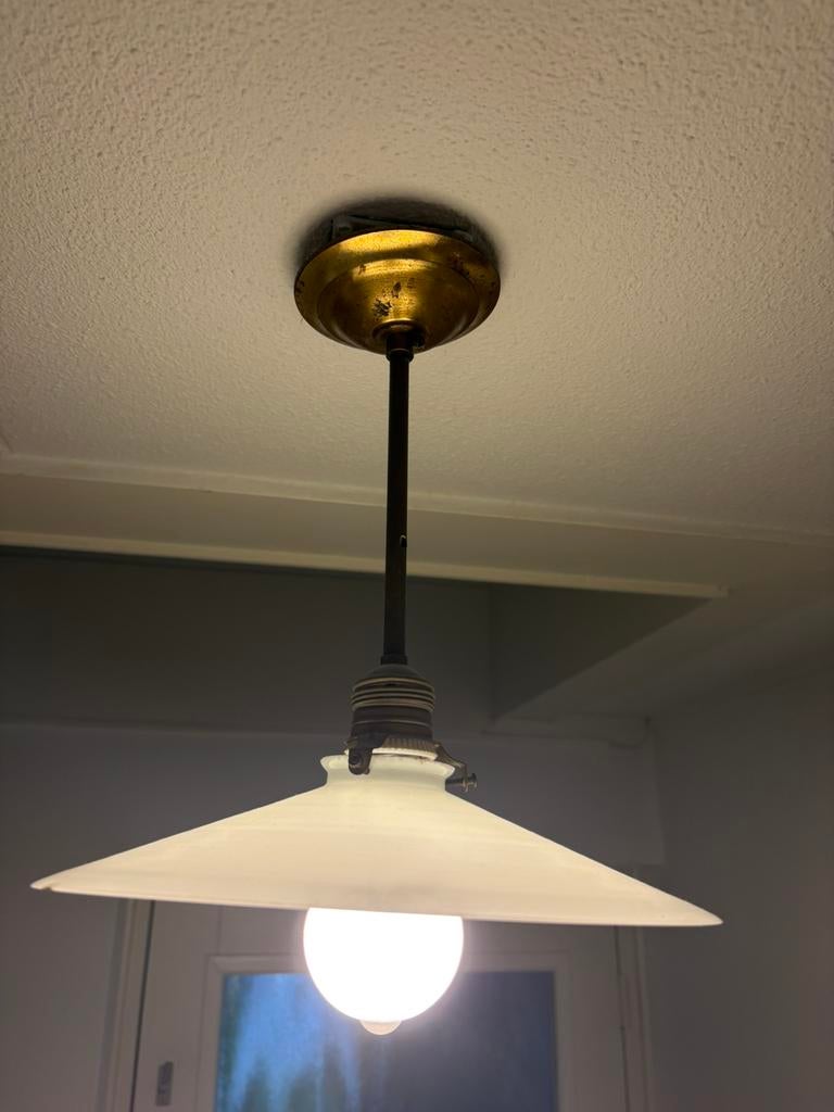 Vintage lamp, Huis en Inrichting, Lampen | Hanglampen, Ophalen, Zo goed als nieuw, Minder dan 50 cm