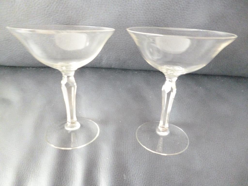 2 NIEUWE kristallen glazen samen €3,50, Ophalen of Verzenden