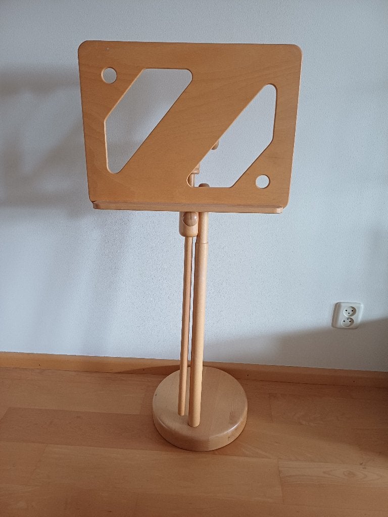 Houten muziekstandaard, Scandinavisch design, Ophalen, Zo goed als nieuw, Muziekstandaard
