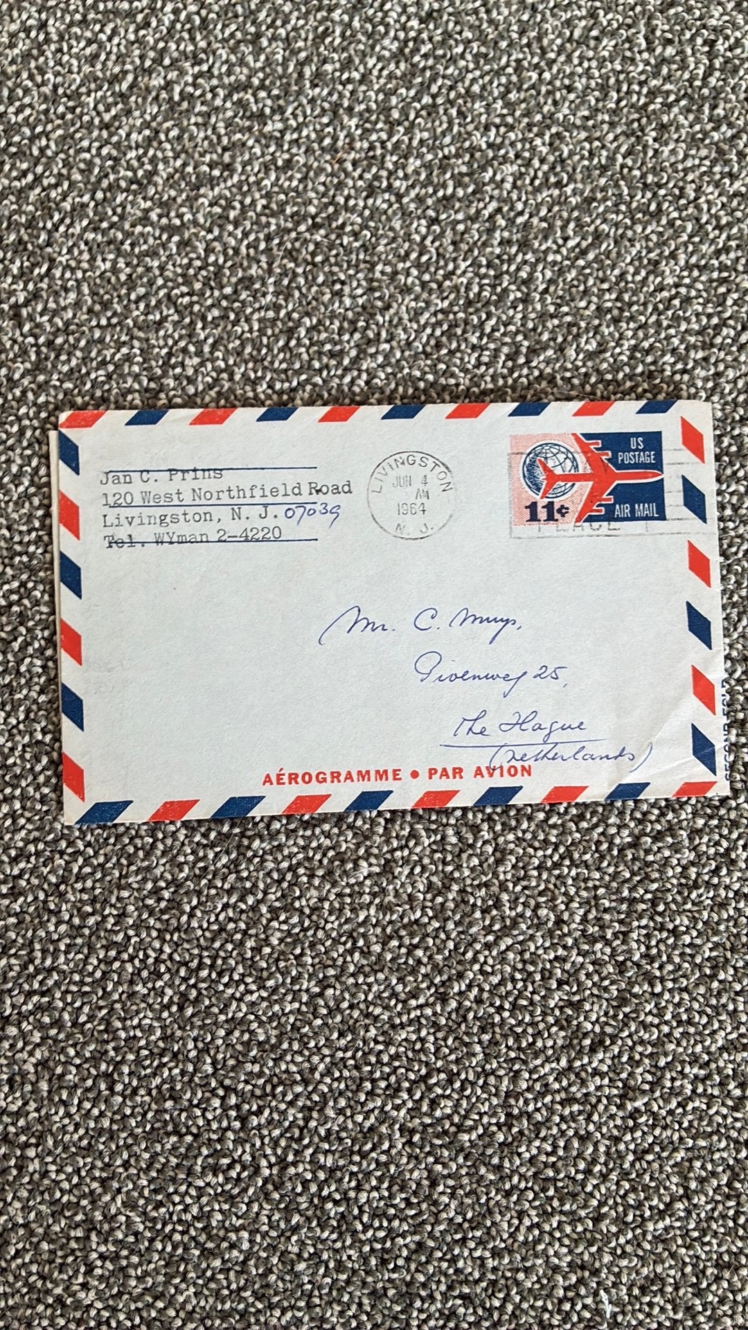 USA 1964 aerogram, Ophalen of Verzenden, Envelop