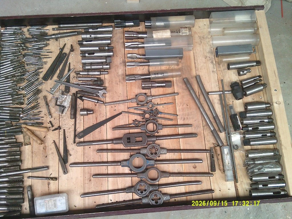 machine tapboren, Ophalen, Gebruikt, Kolomboormachine