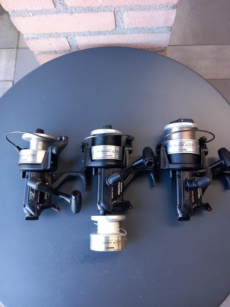 3 Mooie Shimano 4500A Beetrunners., Watersport en Boten, Ophalen of Verzenden, Gebruikt, Molen