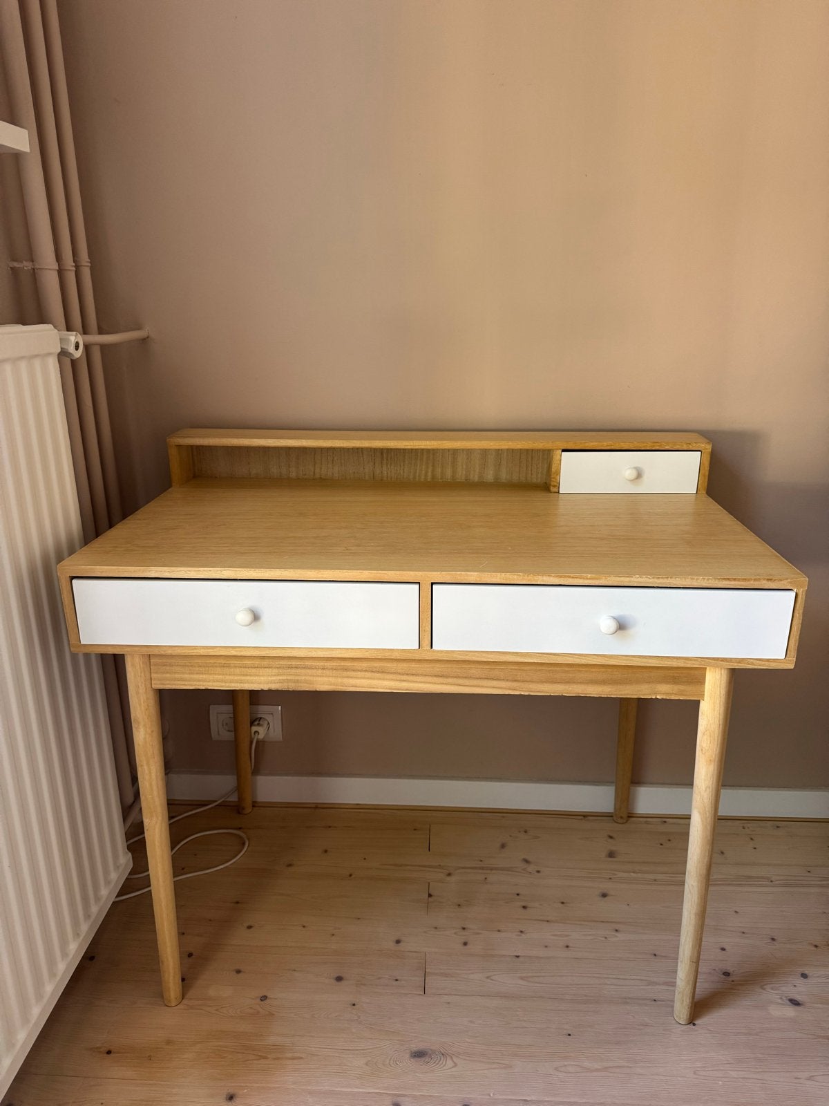 Houten bureau Maison du Monde - 100x55x78 cm, Huis en Inrichting, Ophalen, Gebruikt, Overige merken, Hout