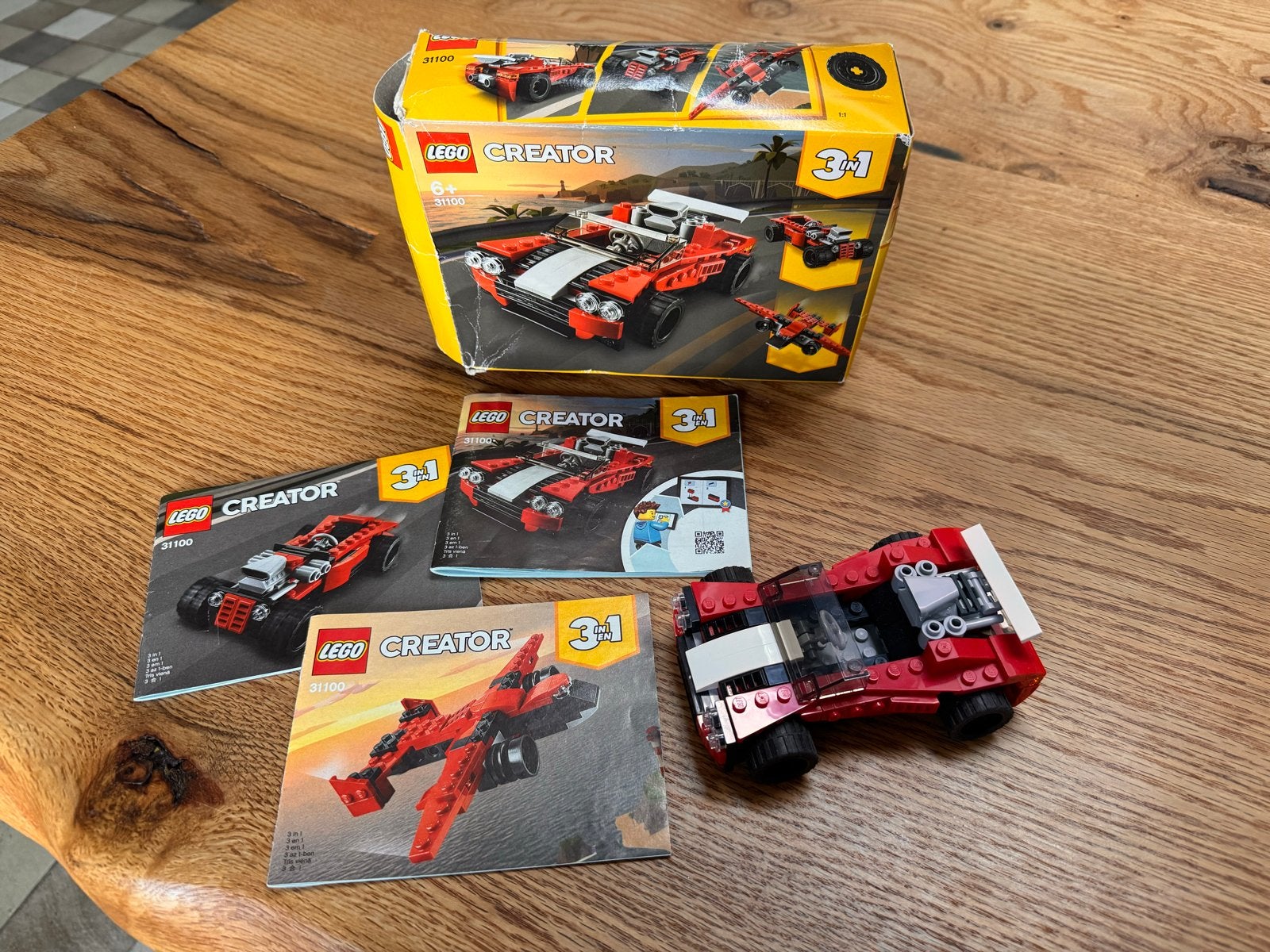 Lego Creator 31100 Sportwagen (3-in-1), Kinderen en Baby's, Speelgoed | Bouwstenen, Gebruikt, Ophalen of Verzenden