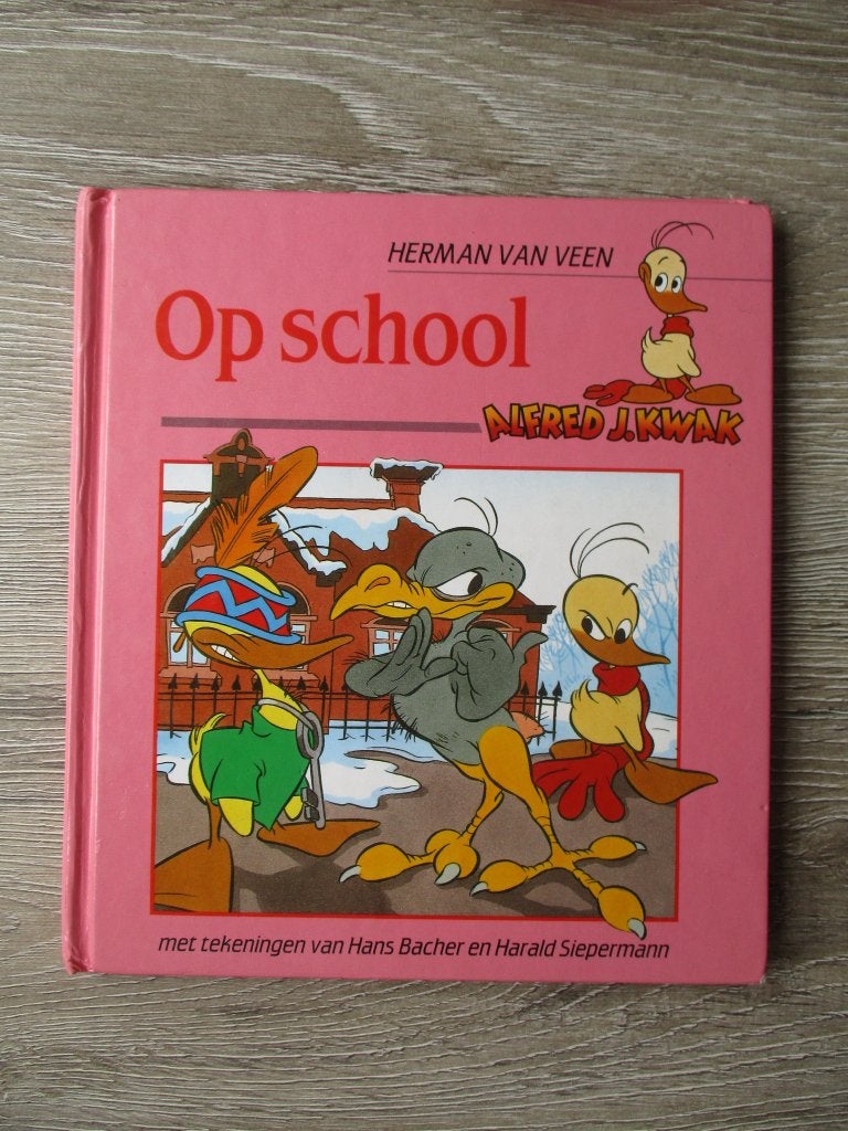 Alfred J. Kwak - Op school - Herman van Veen, Ophalen of Verzenden, Gelezen, Fictie algemeen
