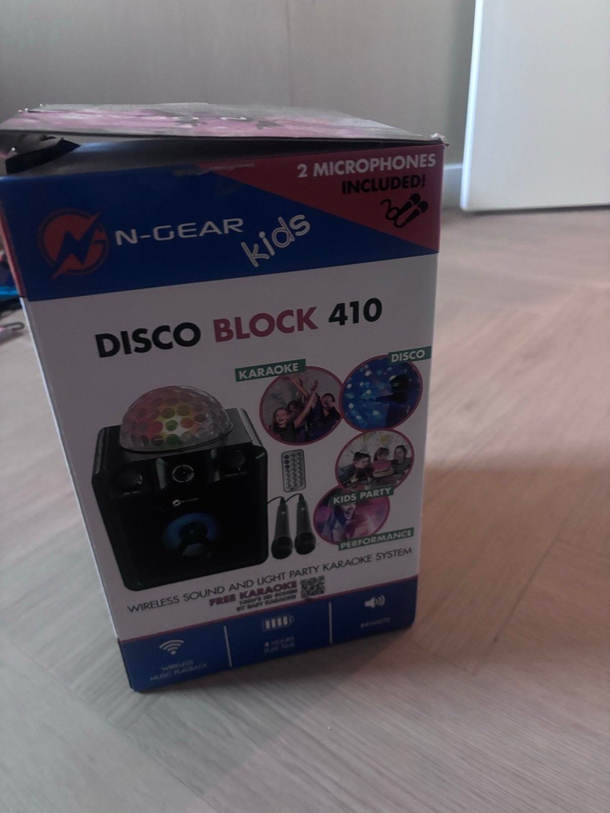 N-Gear Disco Block 410 Karaoke Set voor Kinderen, Audio, Tv en Foto, Ophalen of Verzenden, Zo goed als nieuw, Complete set