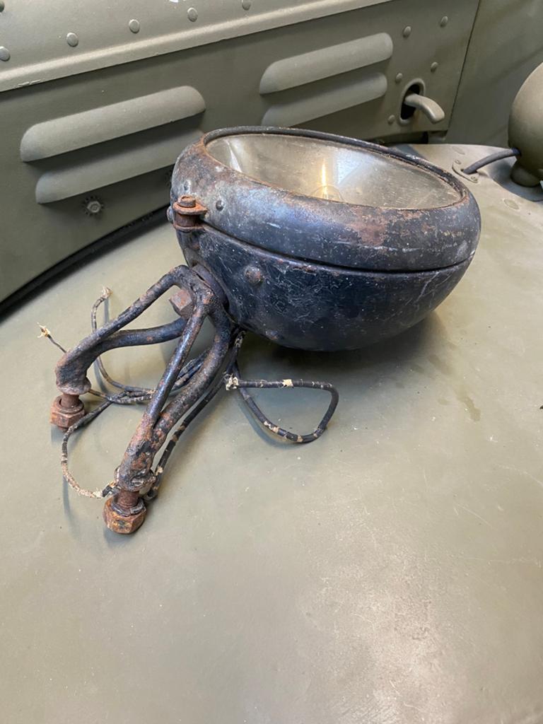 Vintage Bosch (motorfiets) koplamp, Motoren, Ophalen of Verzenden, Gebruikt