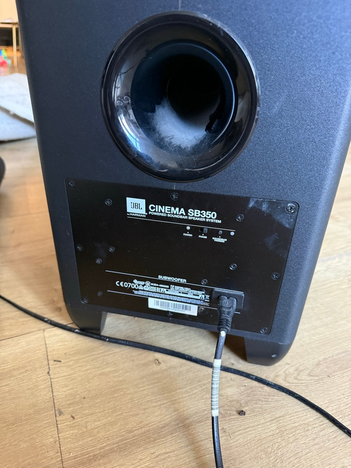 JBL Cinema SB350 Soundbar met subwoofer, Ophalen, Bluetooth, Gebruikt