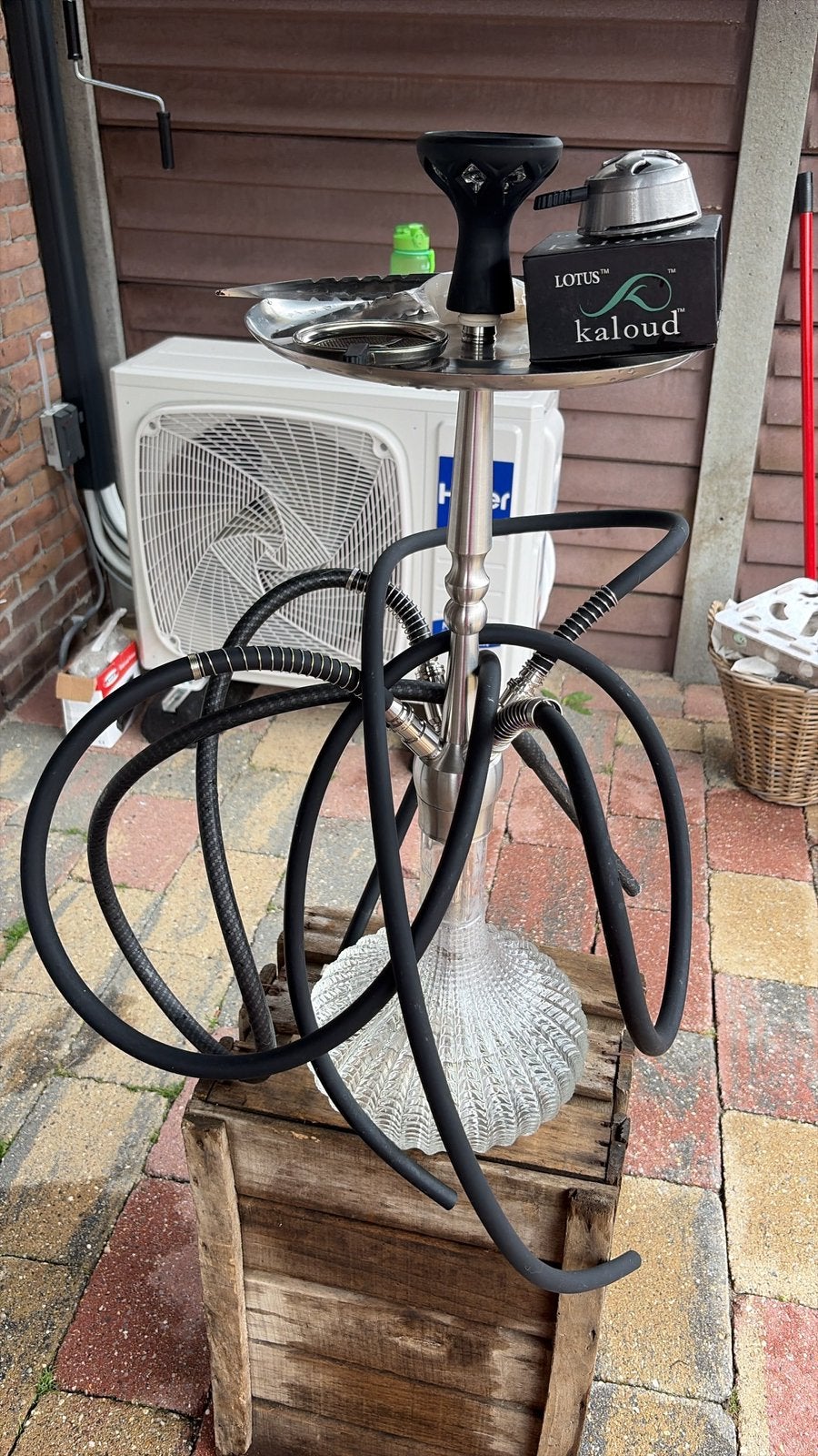 Caesar waterpijp met Kaloud Lotus, Ophalen, Zo goed als nieuw, (Water)pijp
