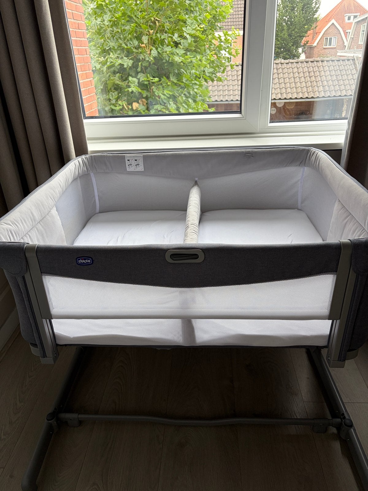 Chicco Tweeling Co-sleeper - Next2Me Twins, Ophalen, Zo goed als nieuw, Wieg