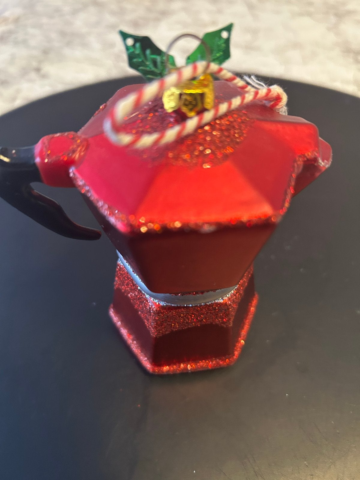 Kerst ballen koffie pot en brief kaart Vondels, Ophalen of Verzenden, Gebruikt