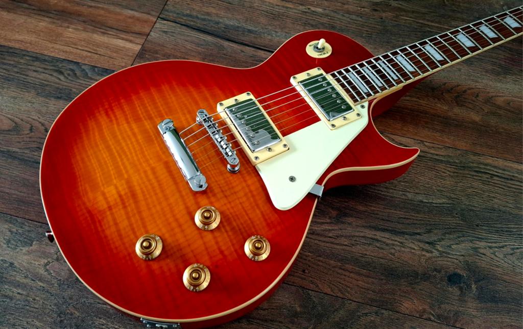 Súper nette Les Paul met Wilkinson hardware van Vintage, Ophalen of Verzenden, Zo goed als nieuw, Solid body