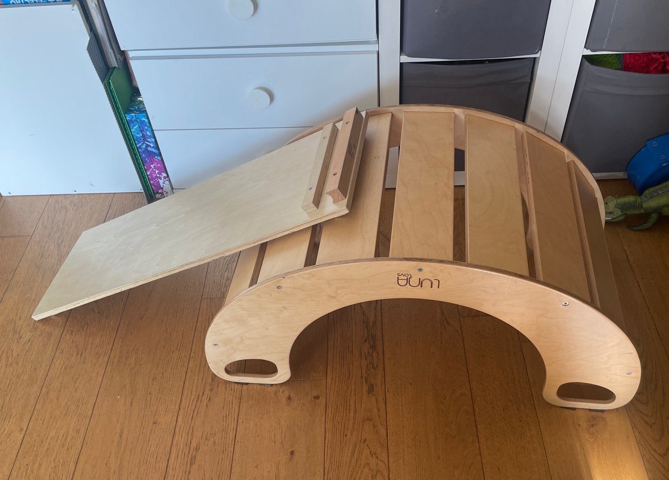Luna Toys Speel Klim Boog met Speelplek en Glijbaan, Ophalen of Verzenden, Zo goed als nieuw, Glijbaan
