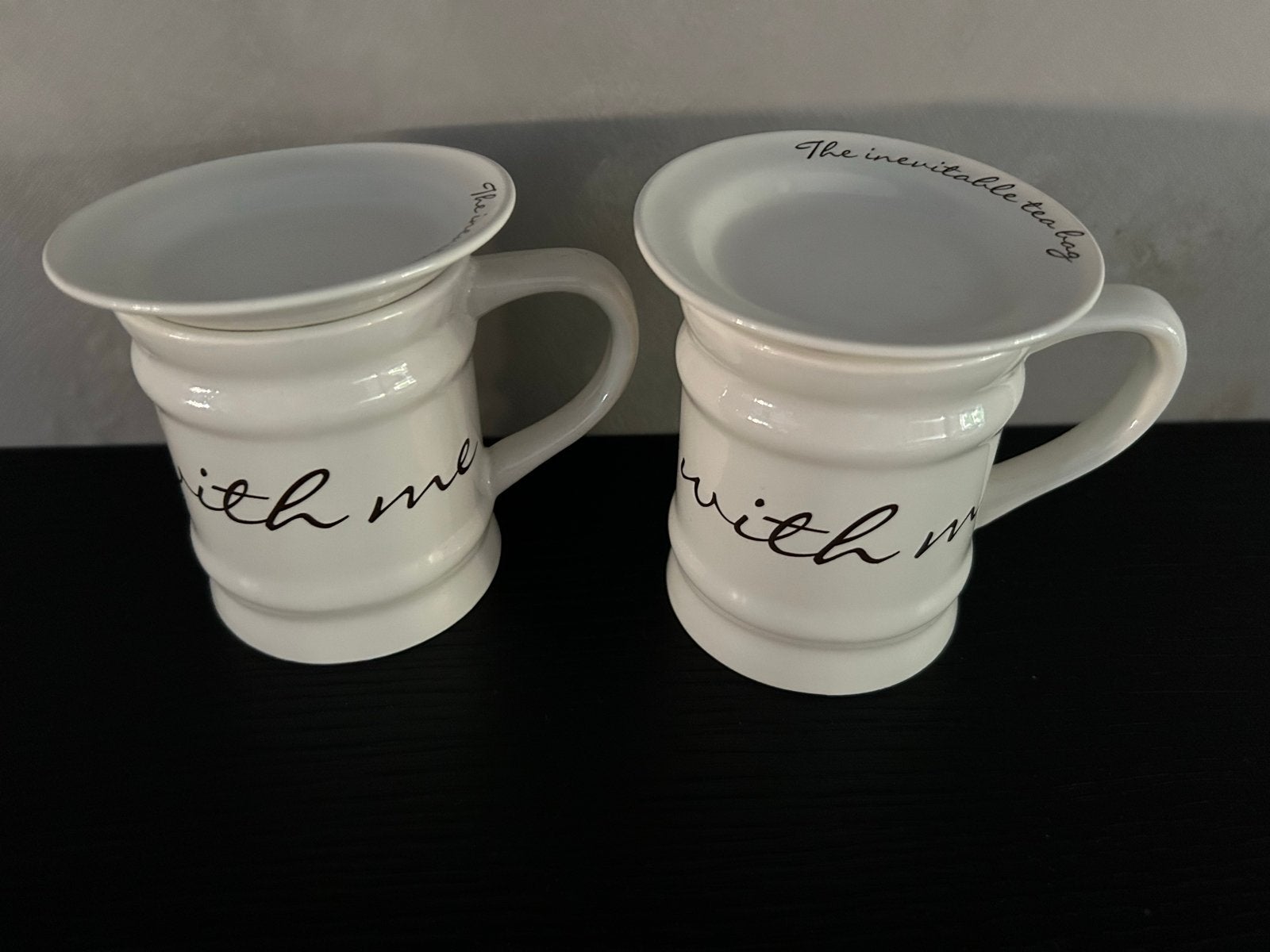 Riviera Maison theemokken met deksel (2 stuks), Huis en Inrichting, Keuken | Servies, Ophalen, Gebruikt, Overige merken, Keramiek