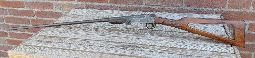 Antiek geweer 410 belgisch vouwertje mooi !!, Ophalen of Verzenden