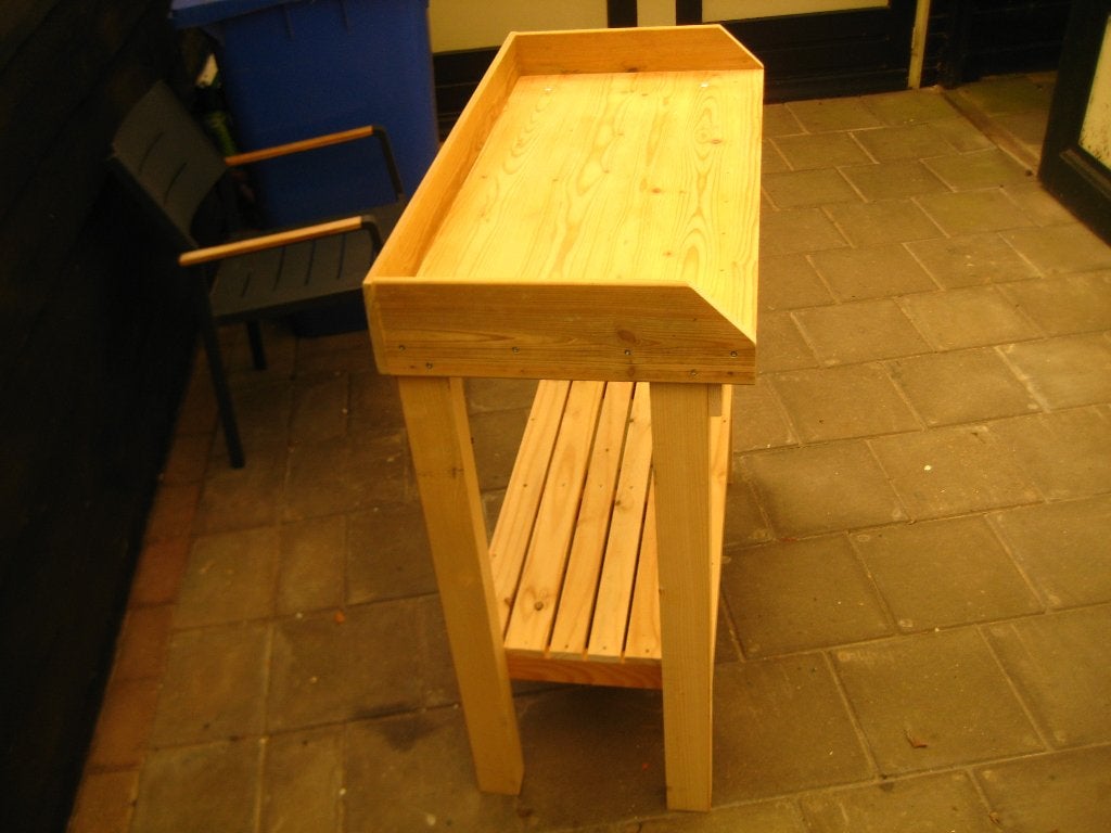 oppottafel, Tuin en Terras, Ophalen, Nieuw, Rechthoekig, Hout