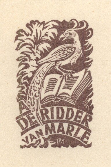 1696 Ex Libris Nederland : Thijs Mauve, 1953, Verzenden, Ex libris