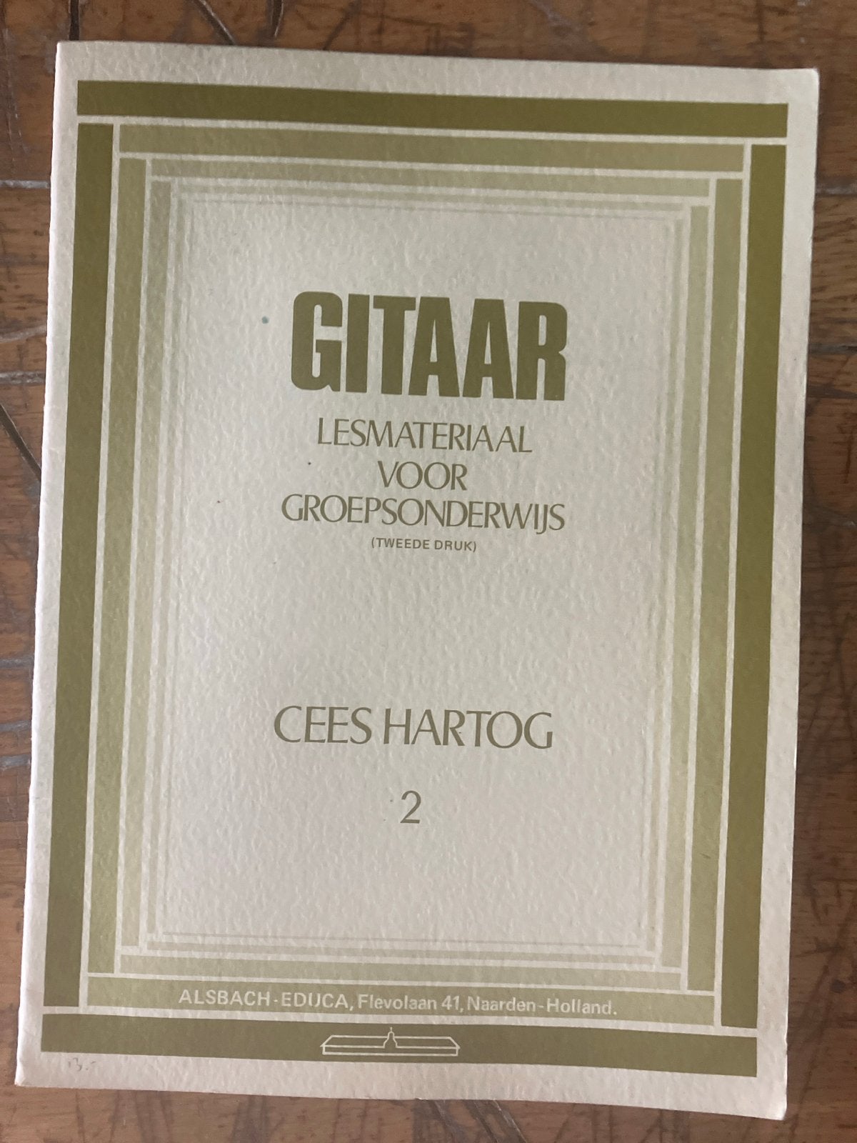 Gitaar Lesmateriaal Groepsonderwijs Cees Hartog 2, Overige genres, Les of Cursus, Ophalen of Verzenden, Gitaar