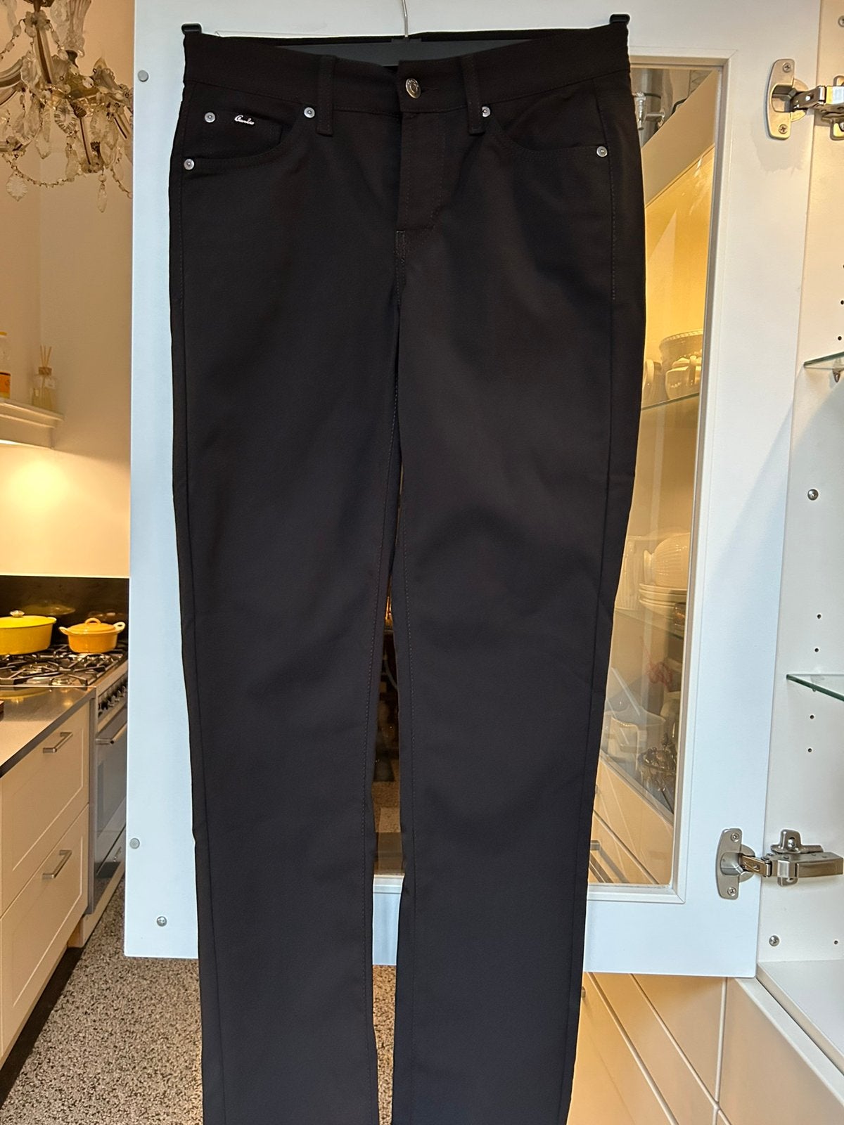 Zwarte CAMBIO Norah streight broek mt 36 IZGS, Kleding | Dames, Zwart, Ophalen of Verzenden, Zo goed als nieuw, Maat 36 (S)