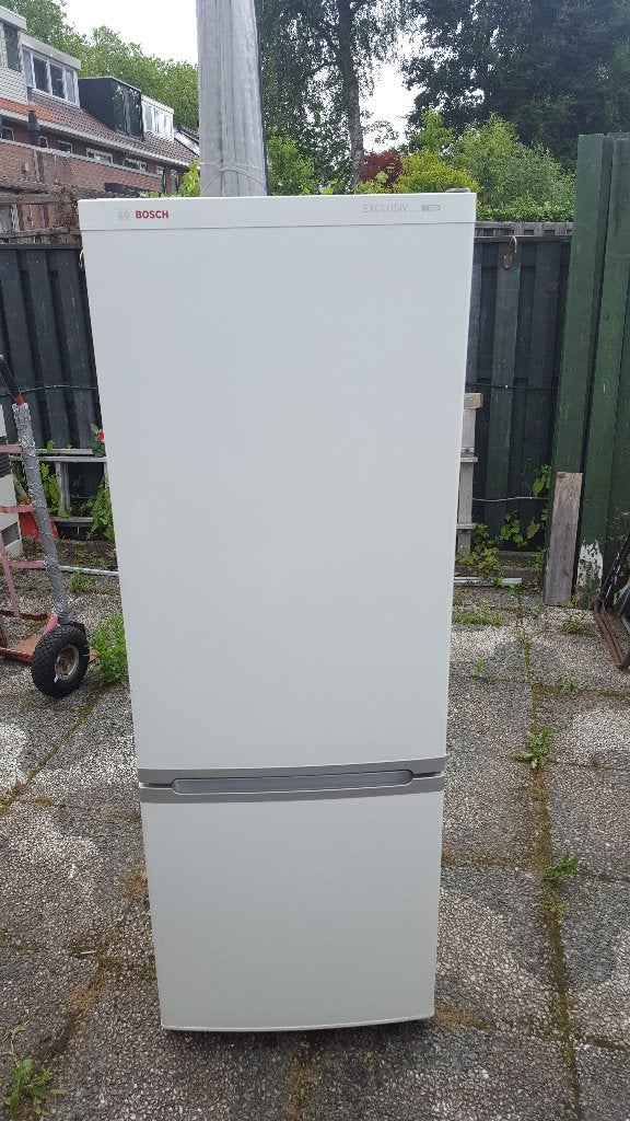 Bosch Exclusiv combi koelkast met 2 grote vriesladen, Witgoed en Apparatuur, Koelkasten en IJskasten, Ophalen, 200 liter of meer