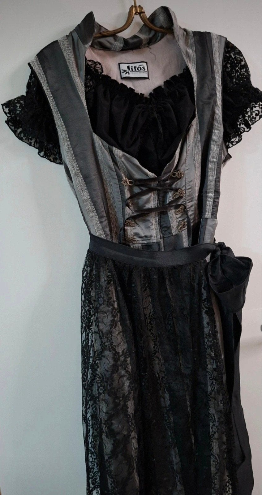 3 delige dirndl (jurk, schort en blouse), Lifos, Maat 46/48 (XL) of groter, Ophalen of Verzenden, Kleding