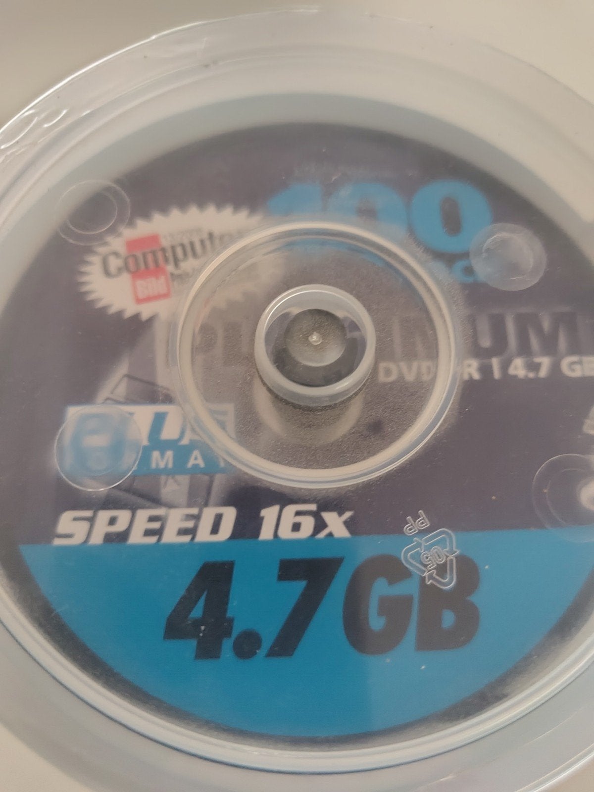 Platinum DVD-R 4.7GB 16x op spindel (100 stuks), Computers en Software, Beschrijfbare discs, Nieuw, Ophalen of Verzenden, Dvd