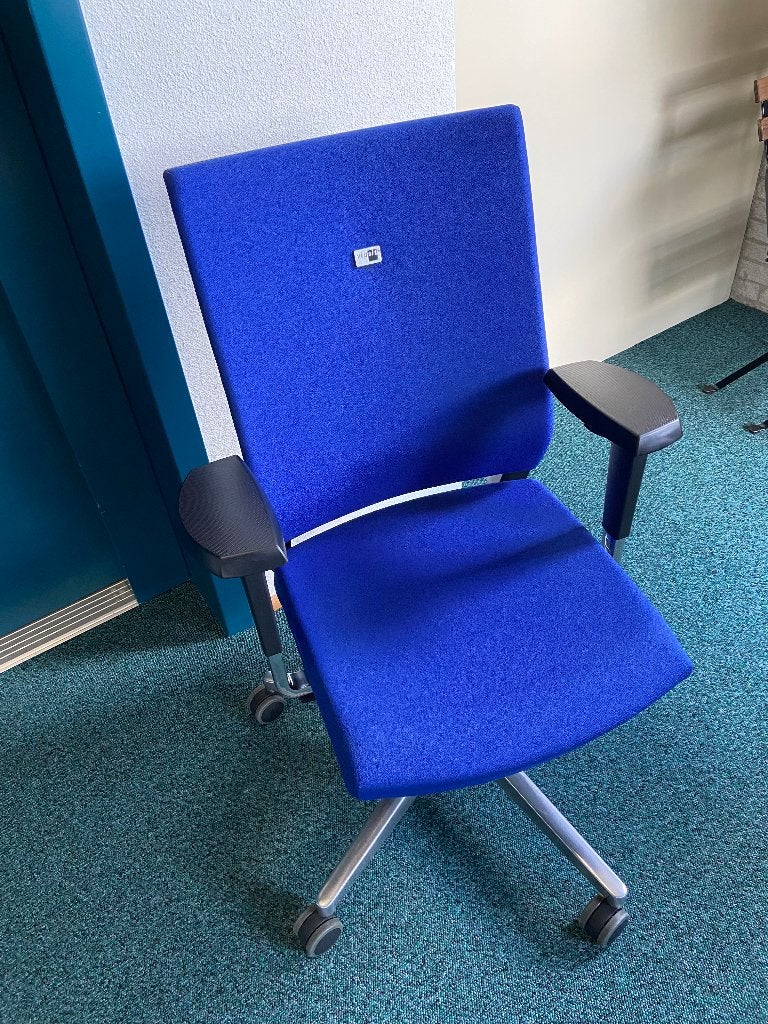 Ergonomische bureaustoel Viasit Impulse, Ophalen, Gebruikt, Blauw, Bureaustoel