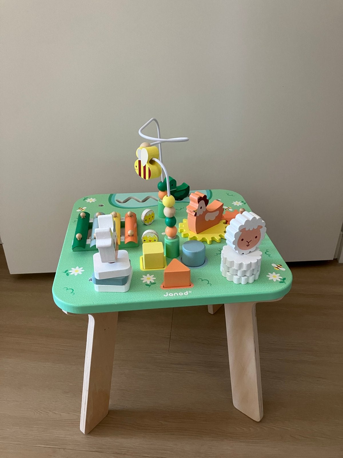 Janod Speeltafel 'De Weide' - Houten Activiteitentafel, Ophalen of Verzenden, Gebruikt, Overige typen