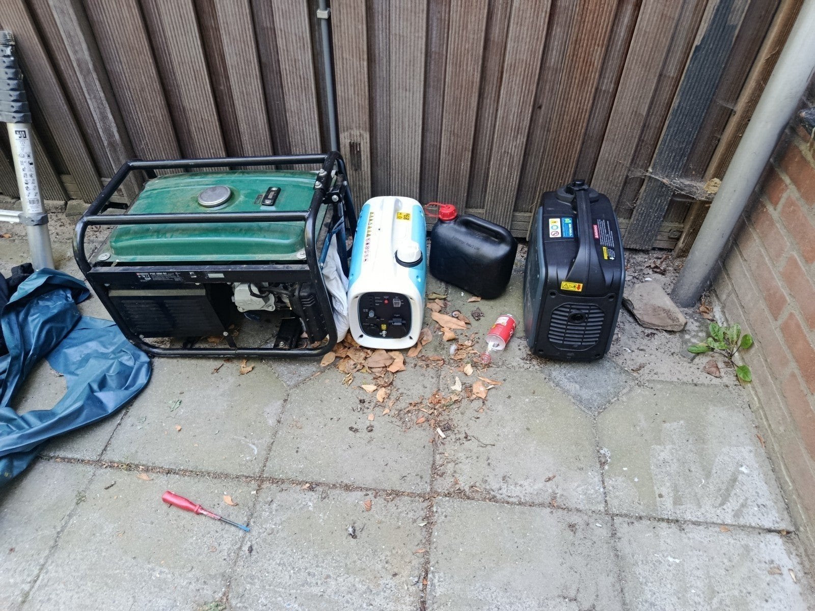 parkside Aggregaat 2800W - Zuinig, Compact, Stil 4-takt, Ophalen, Gebruikt, Benzine, Geluidgedempt