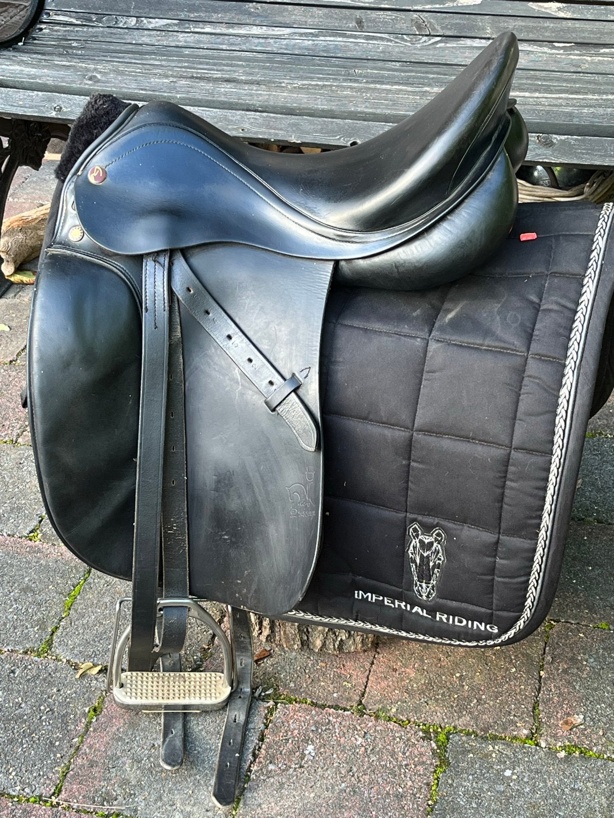 Heerlijk Prestige dressuurzadel, Ophalen, Gebruikt, Dressuur, M (17 inch)