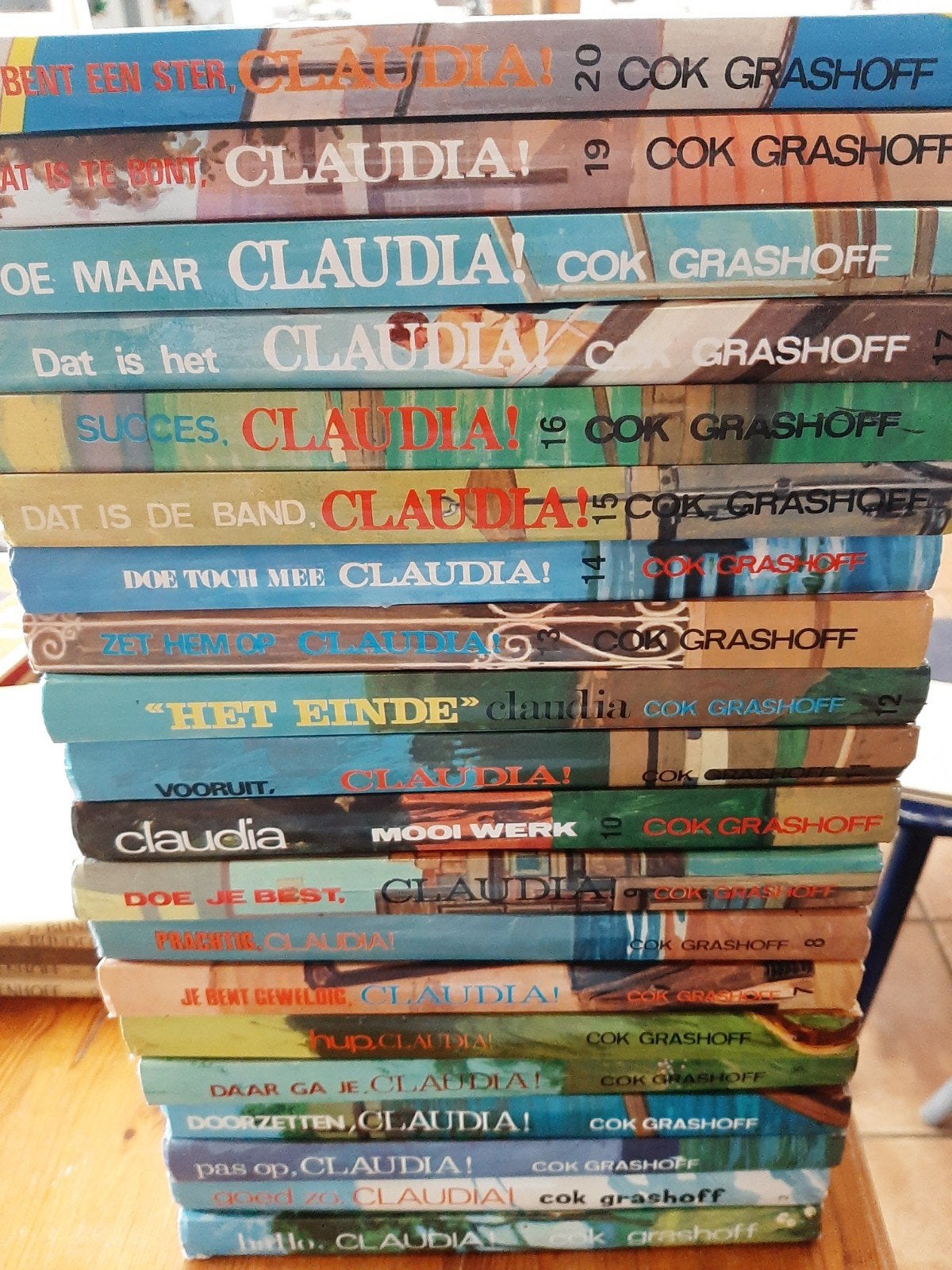 Claudia boekenreeks - 20 delen van Cok Grashoff, Ophalen, Gelezen, Cok Grashoff, Fictie