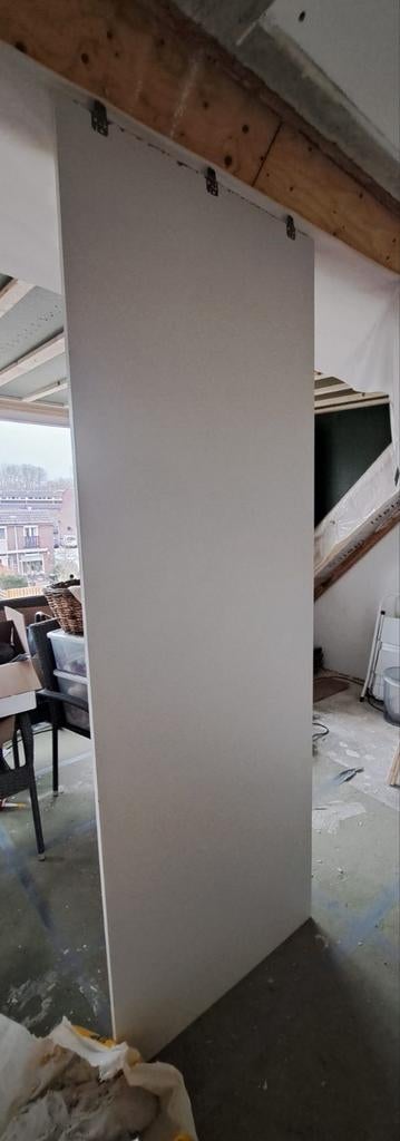 Witte meubelpanelen - 80 cm. b X 235 cm. h X 18 mm. dik, Doe-het-zelf en Verbouw, Platen en Panelen, Ophalen, Gebruikt, Hout, 100 mm of meer
