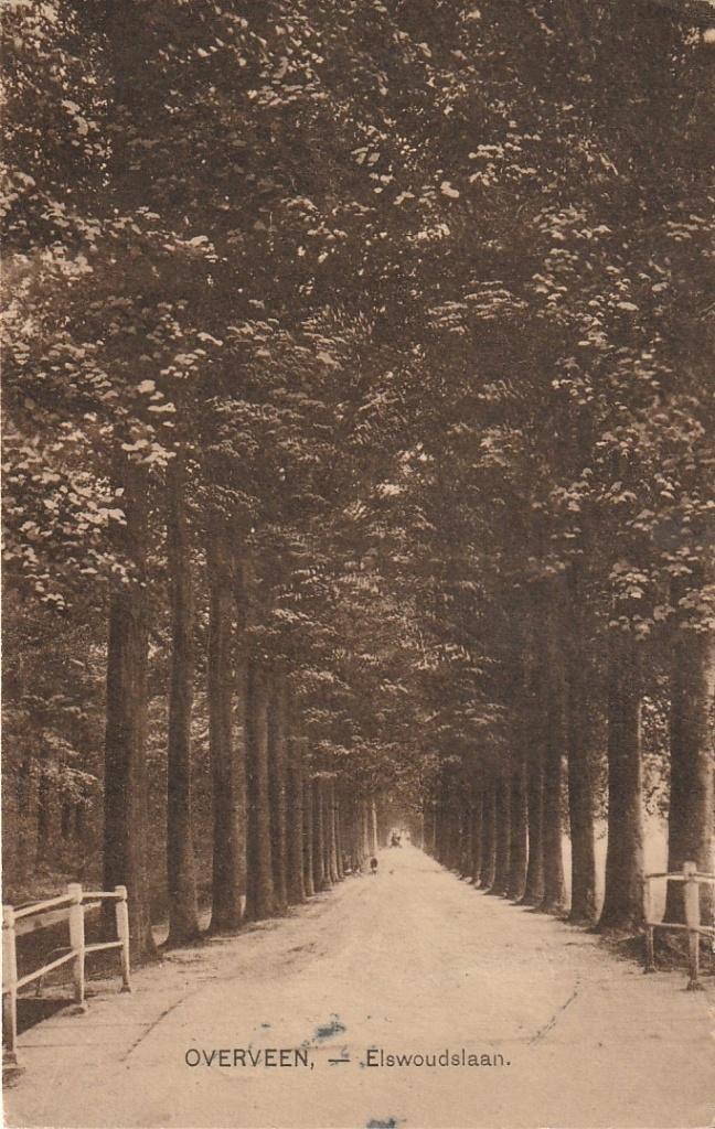 Overveen Elswoudslaan 1920, Ophalen of Verzenden, 1920 tot 1940, Gelopen, Zuid-Holland