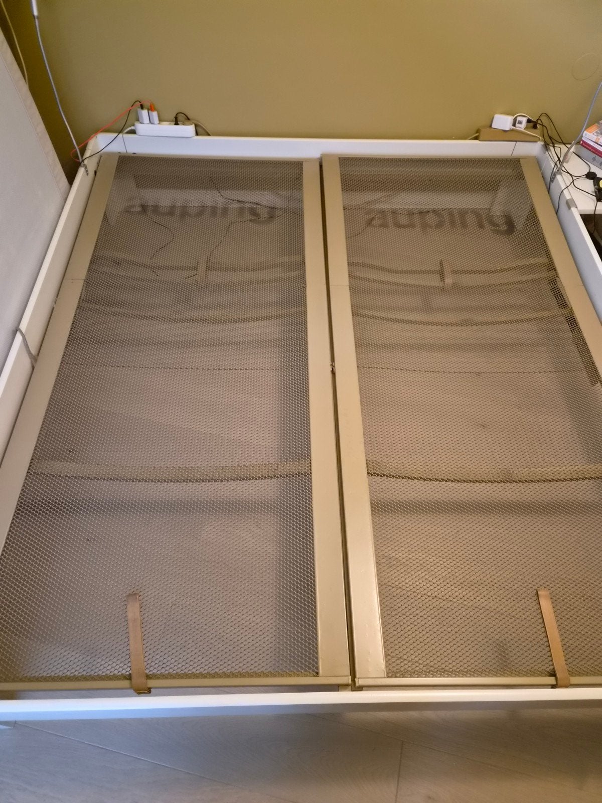 Auping verstelbare spiraalbodems 180x200 (2x 90x200), Ophalen, Tweepersoons, 180 cm, 200 cm
