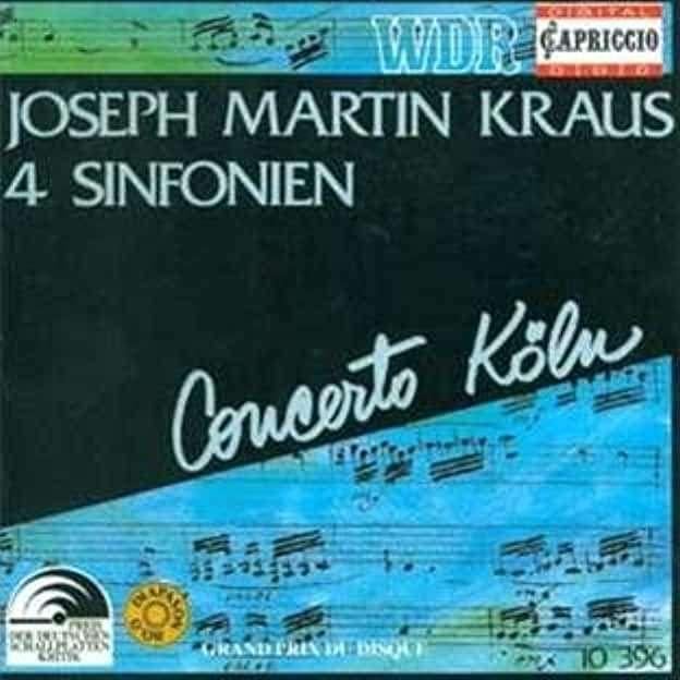 KRAUS 4 sinfonien CD CAPRICCIO DIAPASON D'OR NIEUWSTAAT, Ophalen of Verzenden, Classicisme, Zo goed als nieuw, Orkest of Ballet