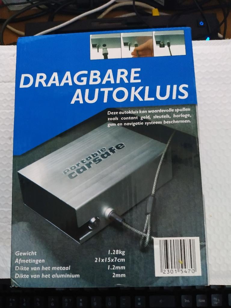 DRAAGBARE AUTOKLUIS, Auto diversen, Anti-diefstal, Nieuw, Ophalen of Verzenden